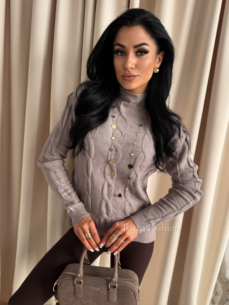 Sweter z wiskozą RAFAEL, fango