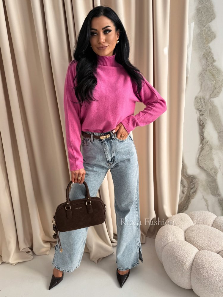 Półgolf z alpaką EMILIO, pink