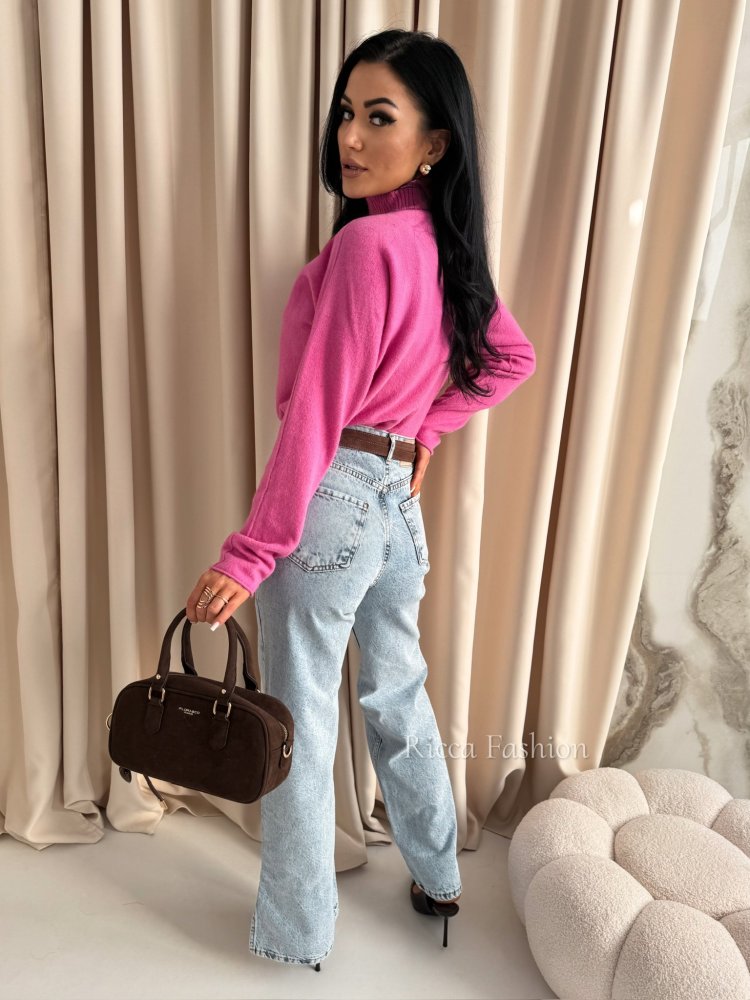 Półgolf z alpaką EMILIO, pink