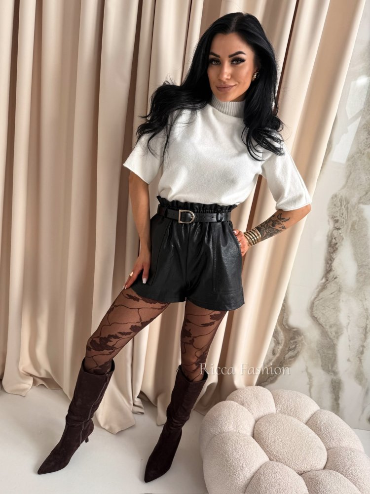 Półgolf z alpaką VIVIEN, ecru