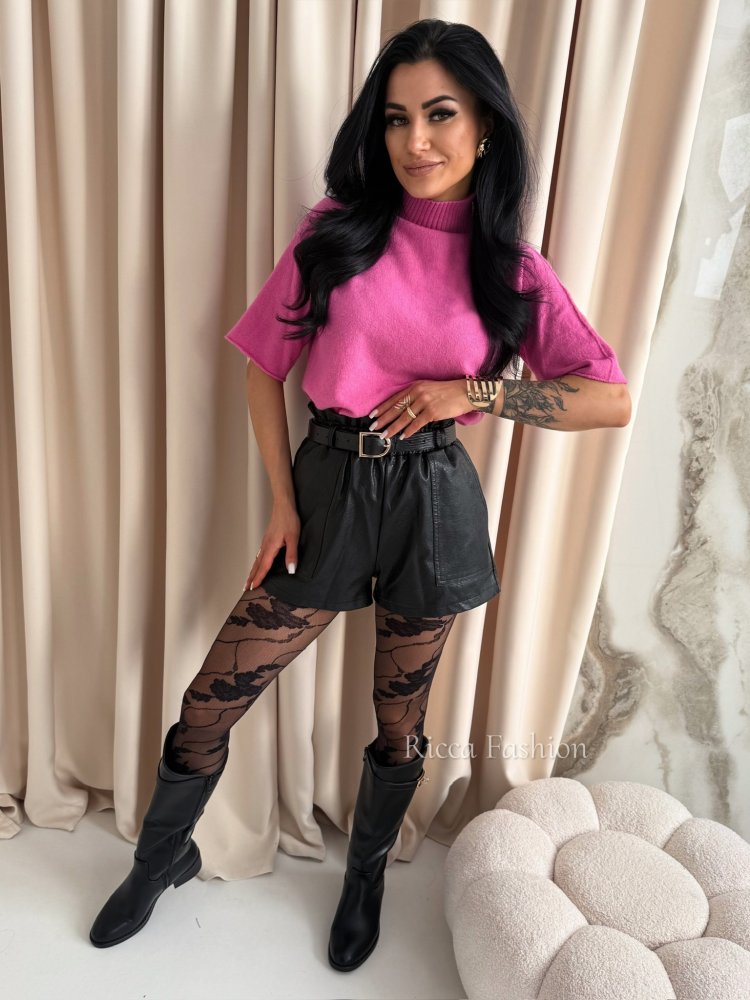 Półgolf z alpaką VIVIEN, pink