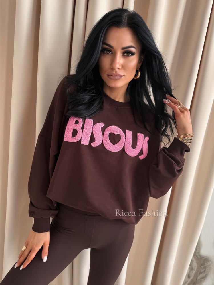Bluza bawełniana BISOUS,...
