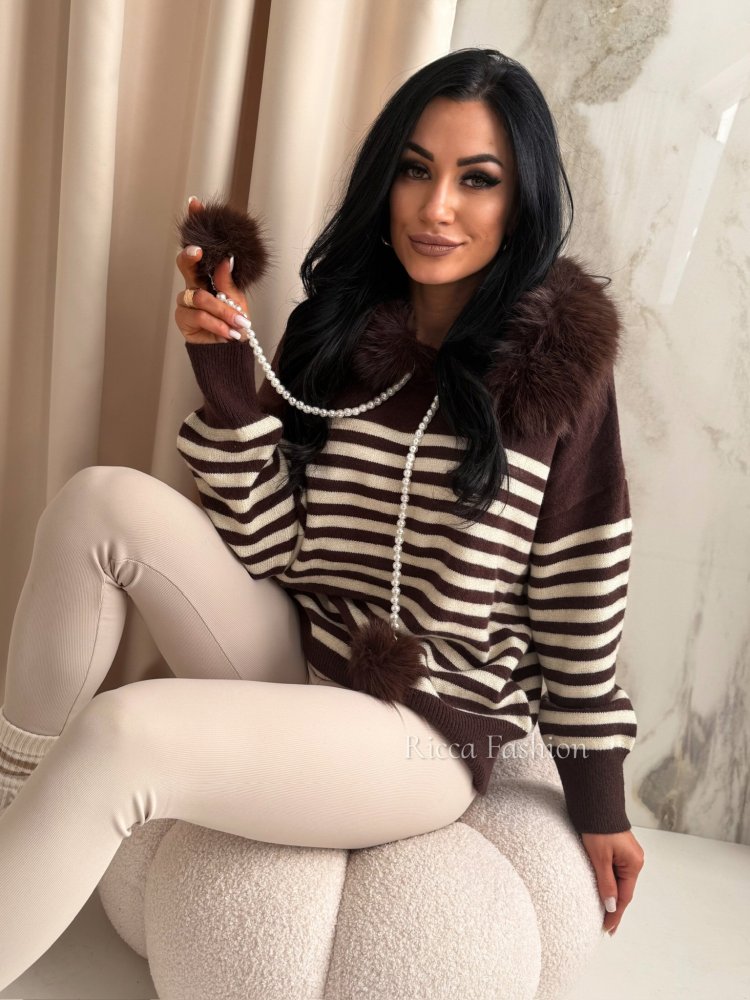 Sweter AMELISSE, chocolate