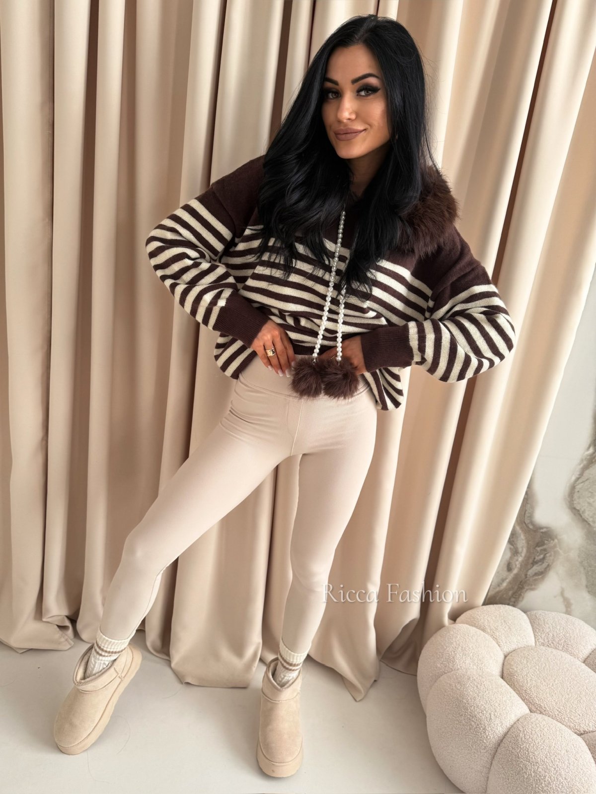 Sweter AMELISSE, chocolate