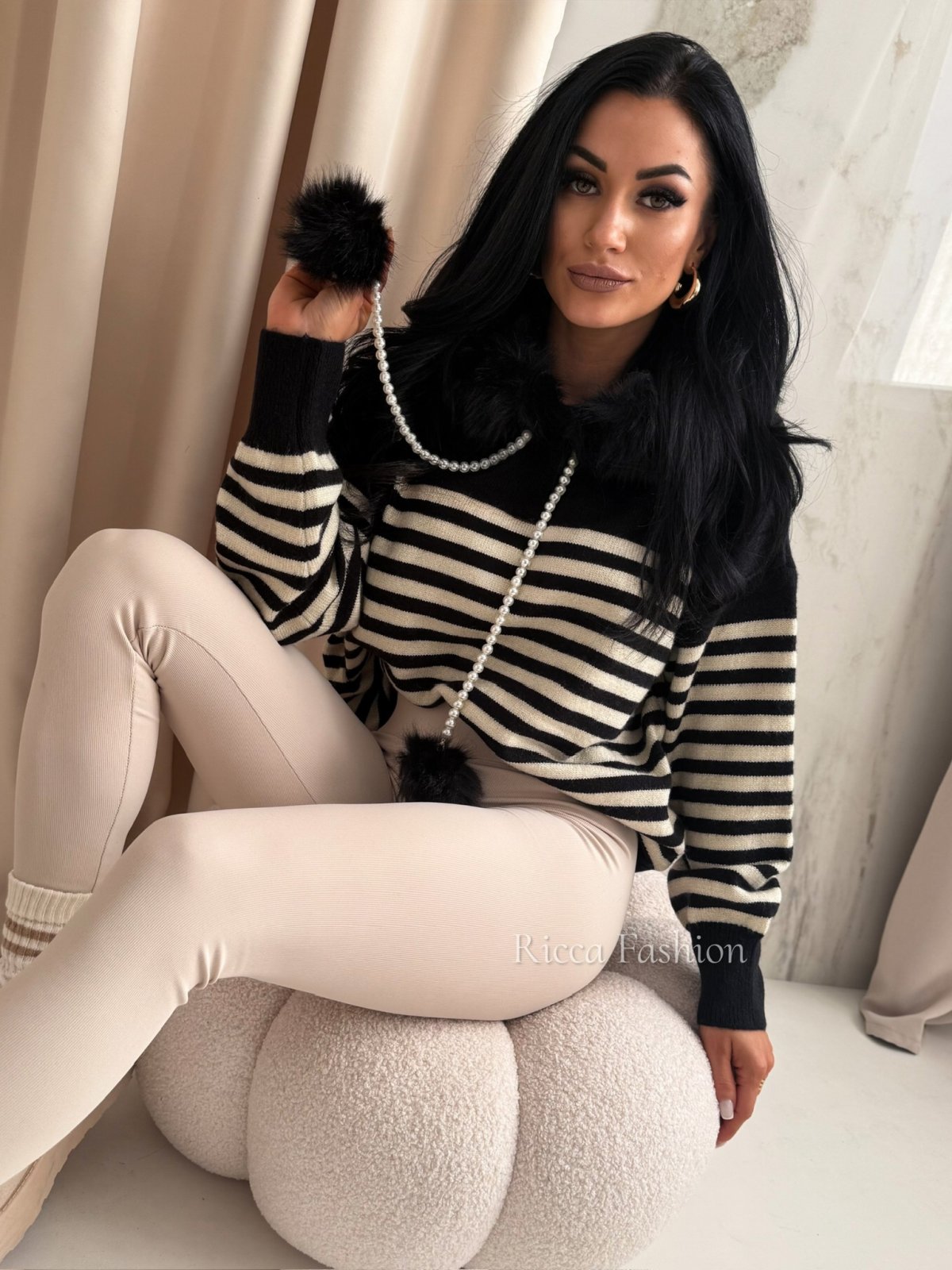 Sweter AMELISSE, black