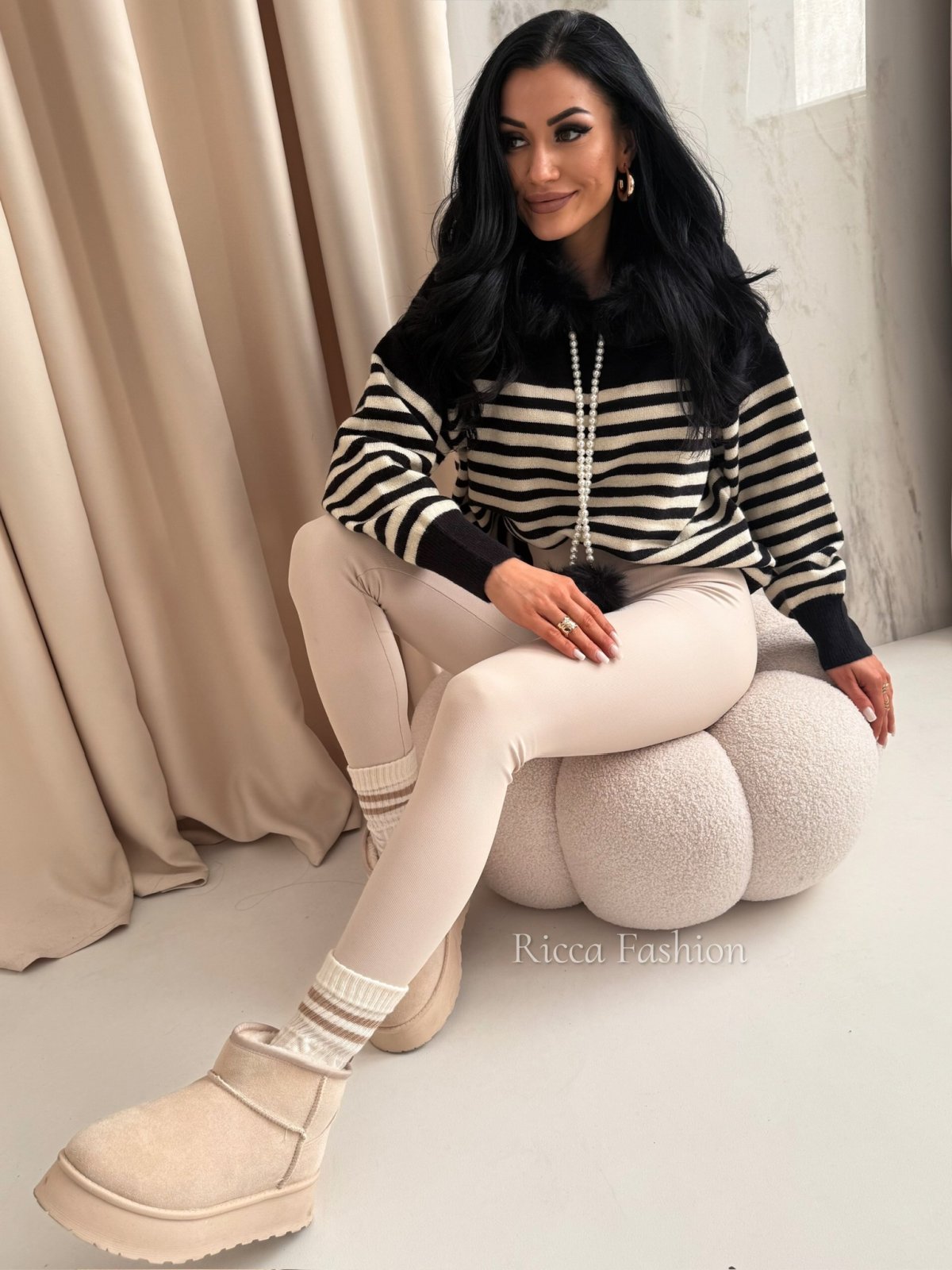 Sweter AMELISSE, black