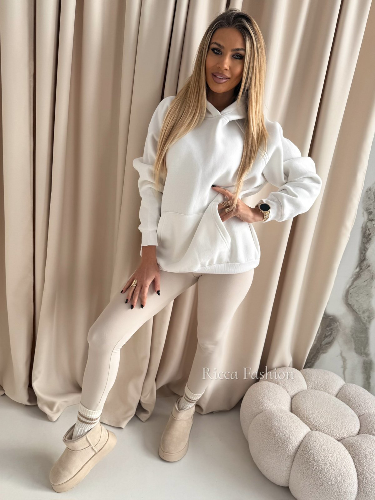 Bluza dresowa I'M QUEEN, white