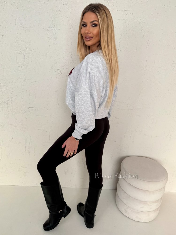 Bluza bawełniana CHARME, gray melange