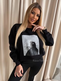 Bluza dresowa AESTHETIC, black