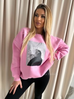 Bluza dresowa AESTHETIC, sweet pink