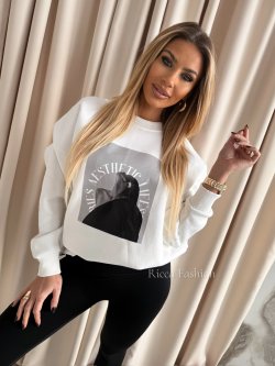 Bluza dresowa AESTHETIC, white