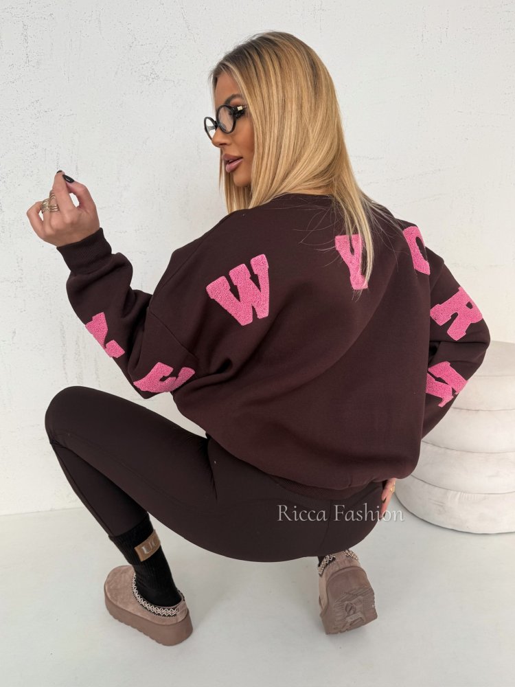 Bluza dresowa YORKY, chocolate