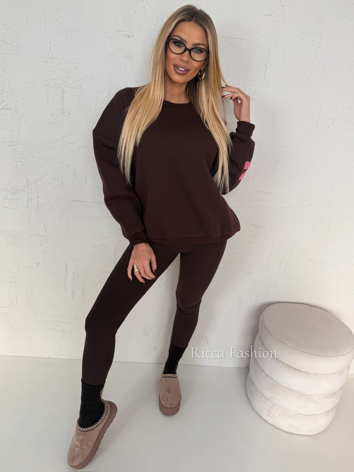 Bluza dresowa YORKY, chocolate