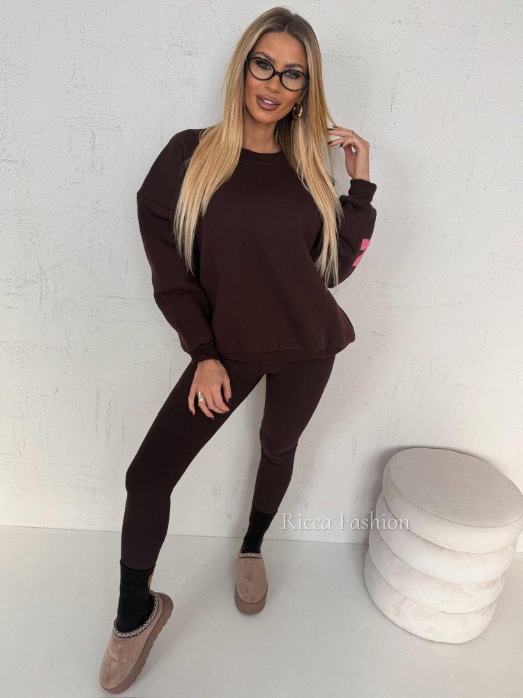 Bluza dresowa YORKY, chocolate