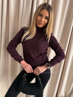 Półgolf/sweterek ASTOR, plum