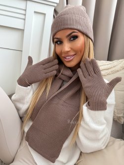 Komplet 3w1 WOOLA, mocca