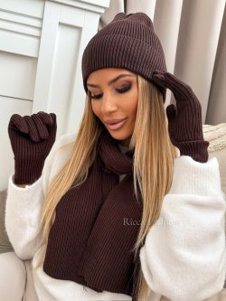 Komplet 3w1 WOOLA, chocolate