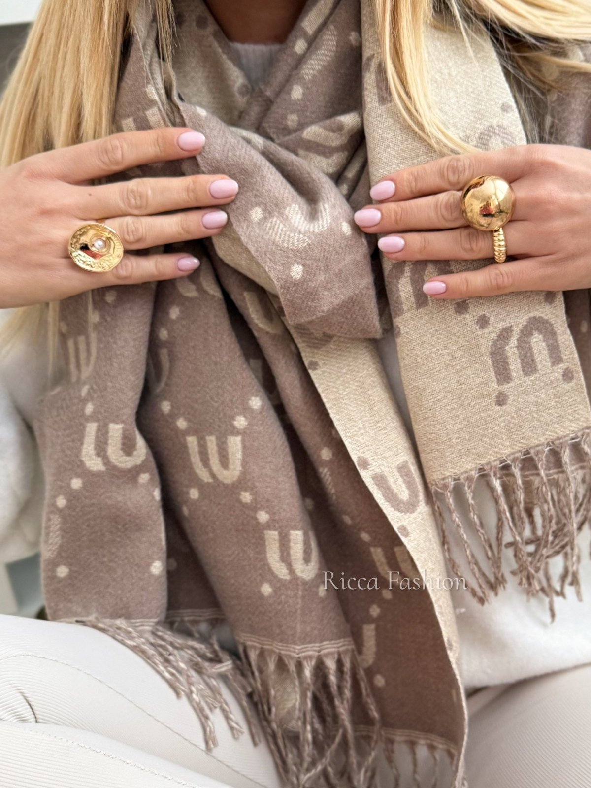 Szal z wiskozy MINNI, fango