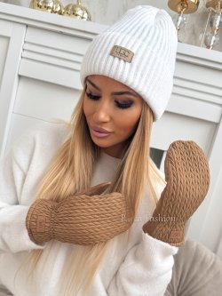 Rękawiczki pikowane COZZI, carmel