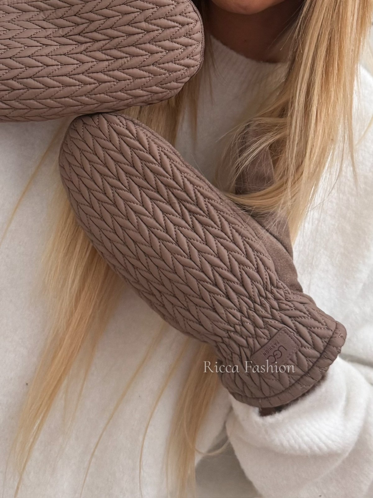 Rękawiczki pikowane COZZI, fango