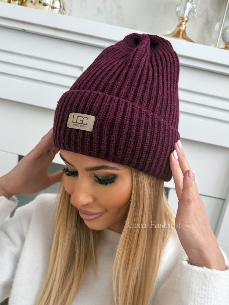 Czapka SNUGG, burgund