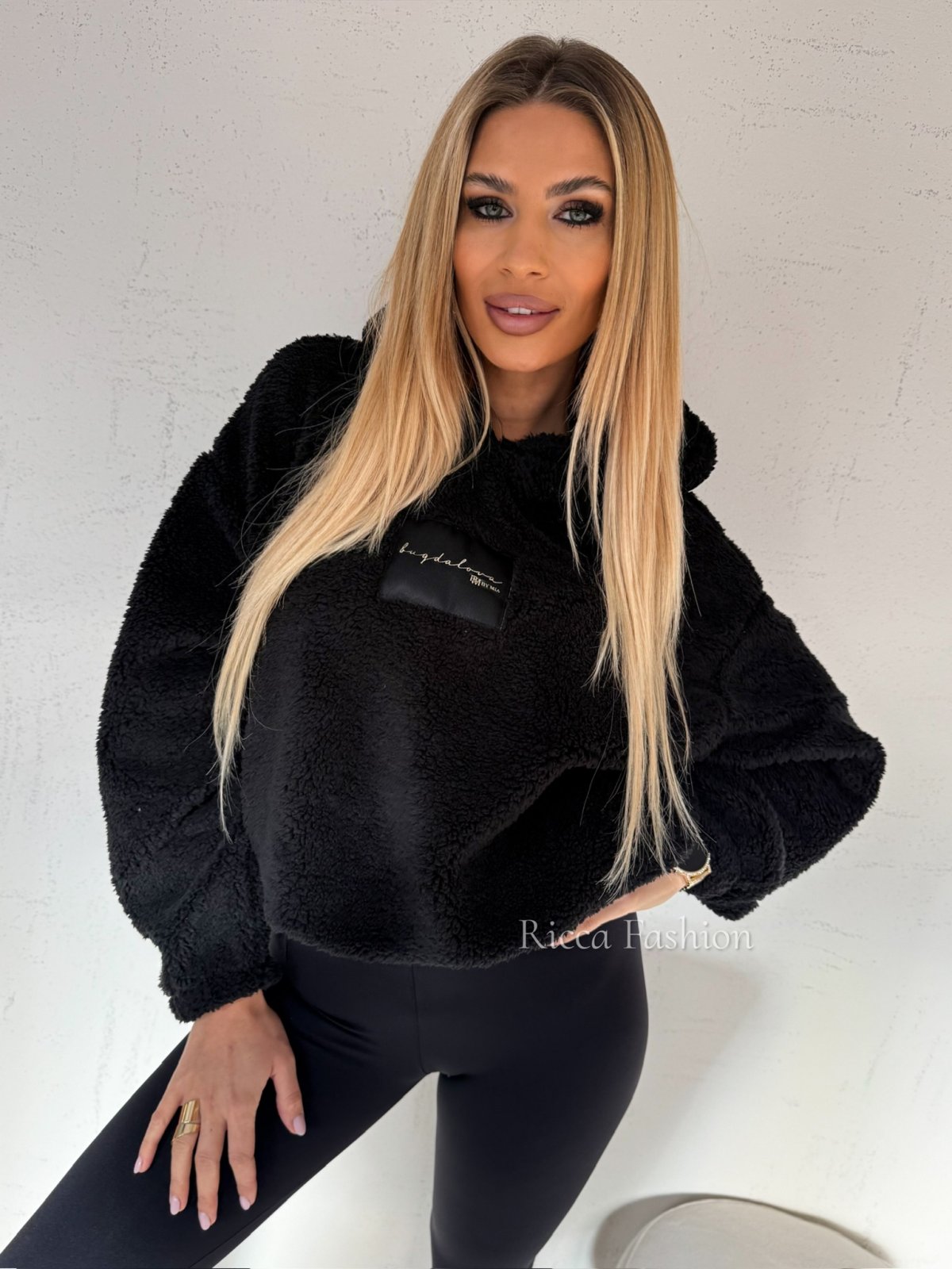 Bluza/baranek SHEARA, black