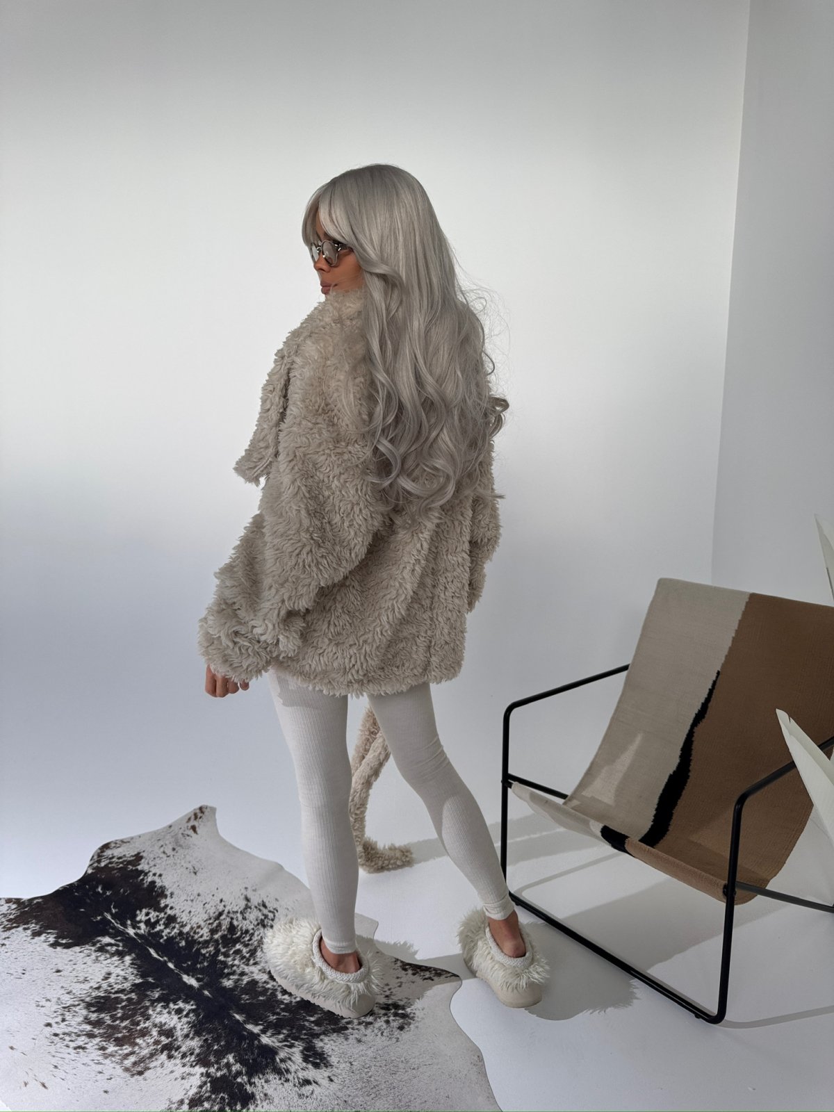 Kurtka/futro DRAMATIC, beż