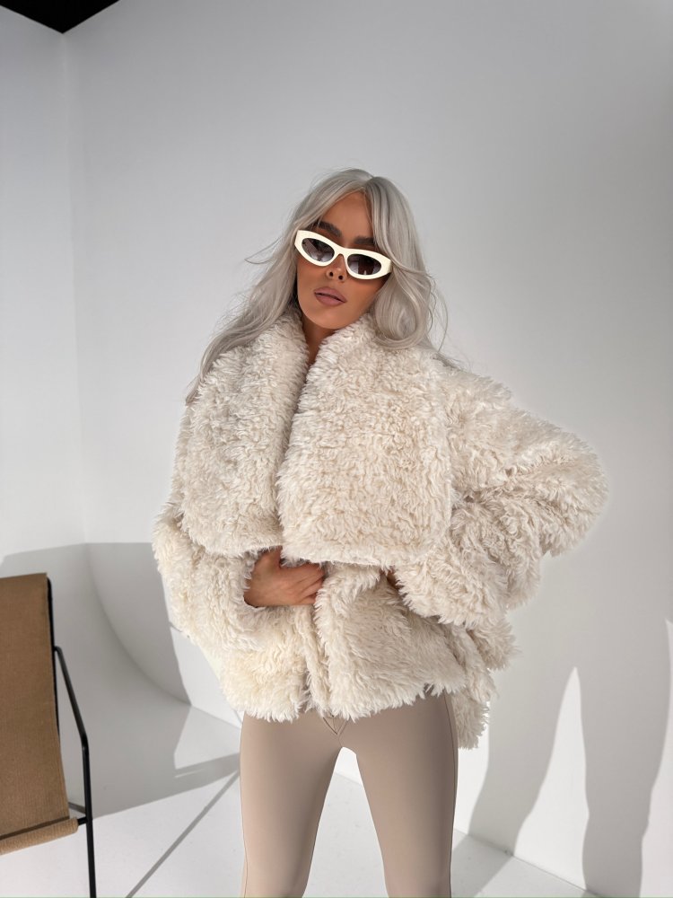 Kurtka/futro DRAMATIC, ecru