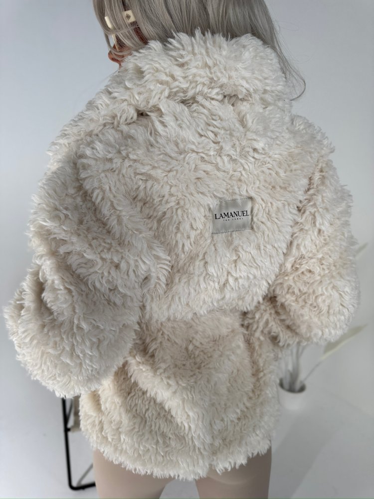 Kurtka/futro DRAMATIC, ecru