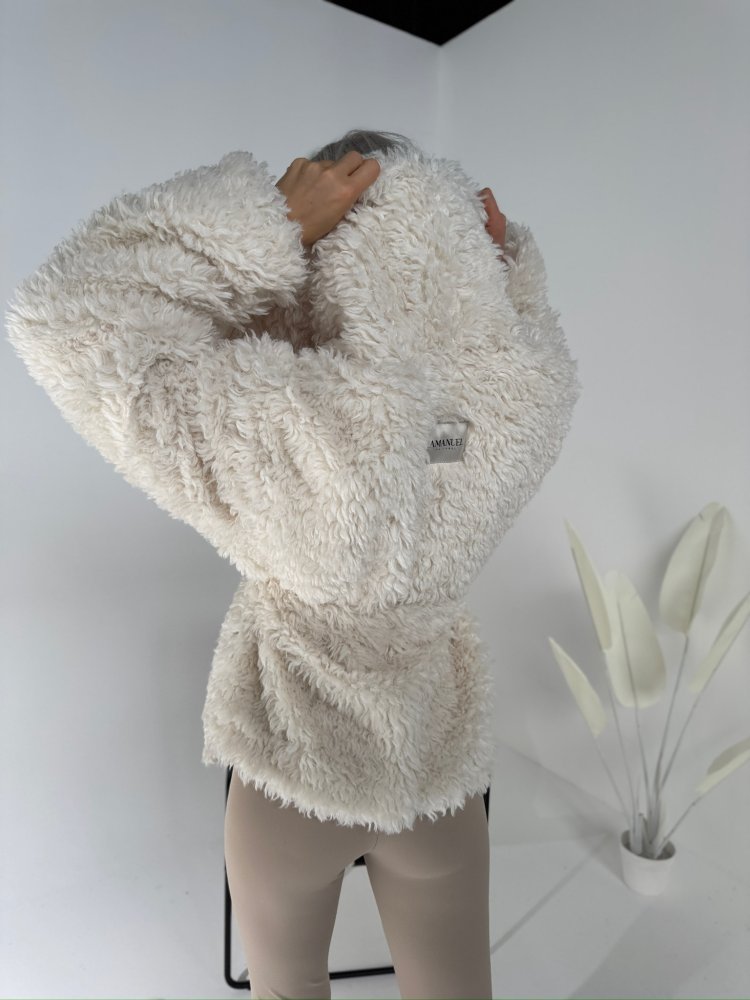 Kurtka/futro DRAMATIC, ecru