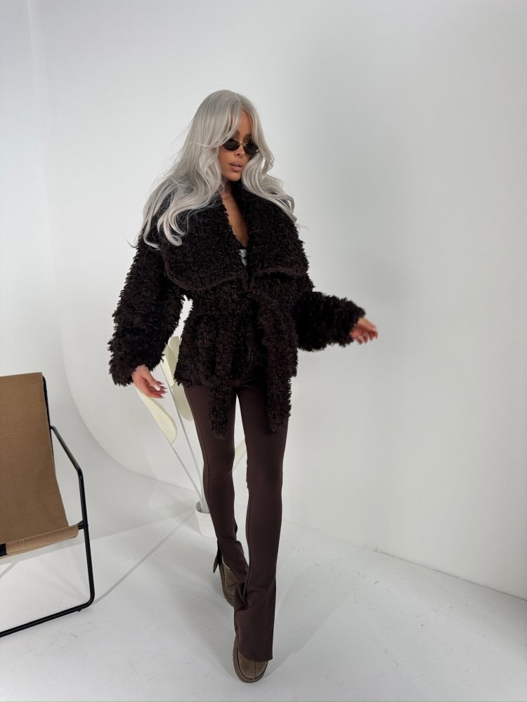 Kurtka/futro DRAMATIC, czekolada