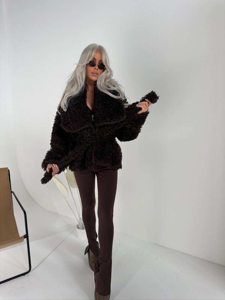 Kurtka/futro DRAMATIC, czekolada