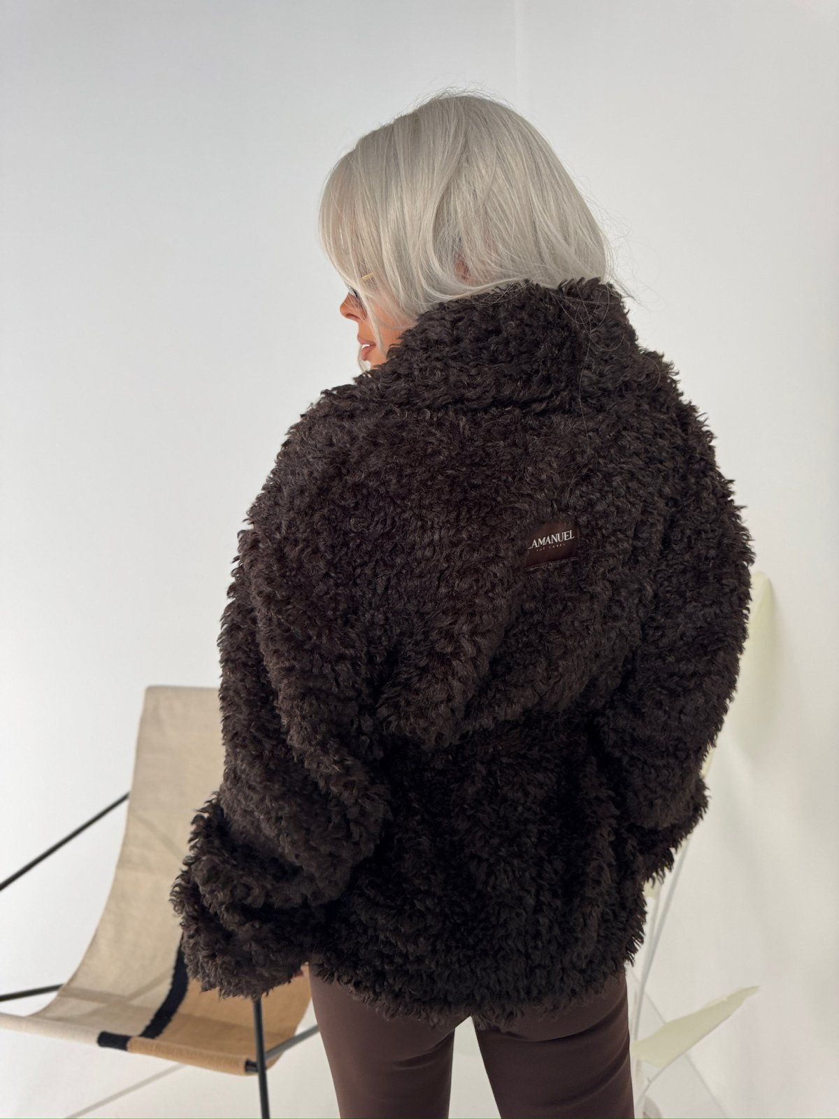 Kurtka/futro DRAMATIC, czekolada