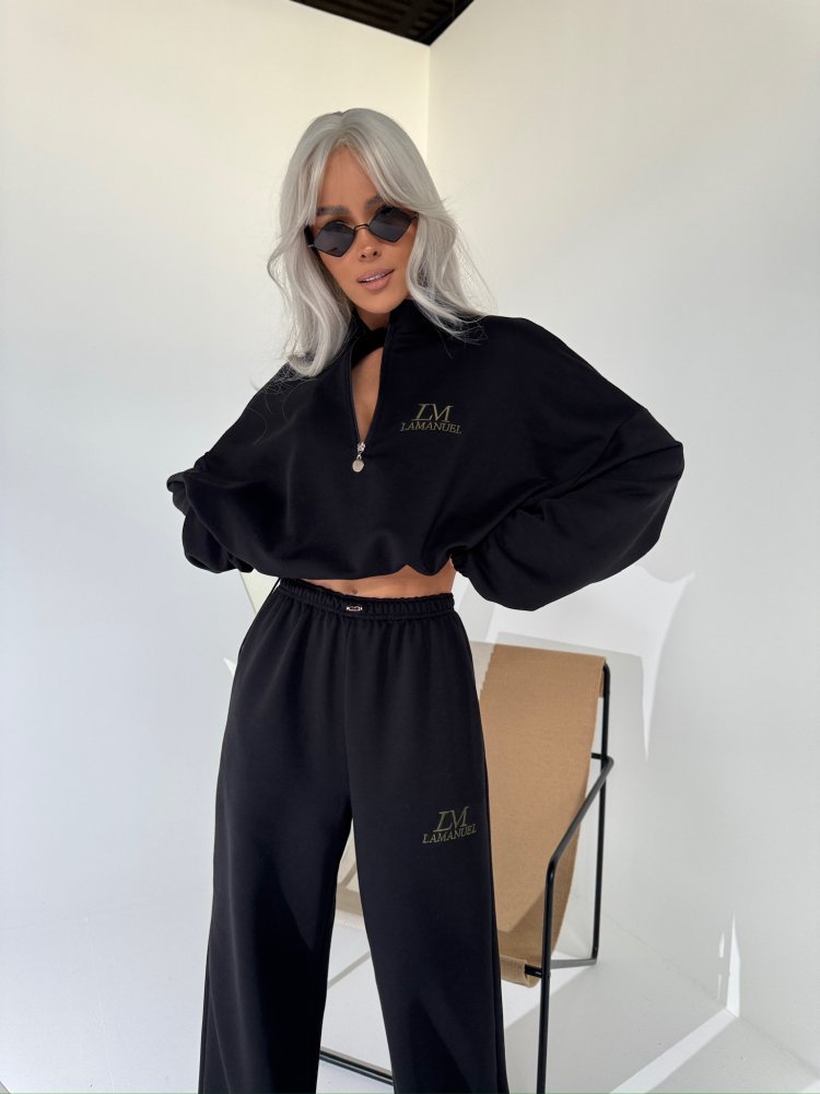 Bluza bawełniana MAGNUM, czarna