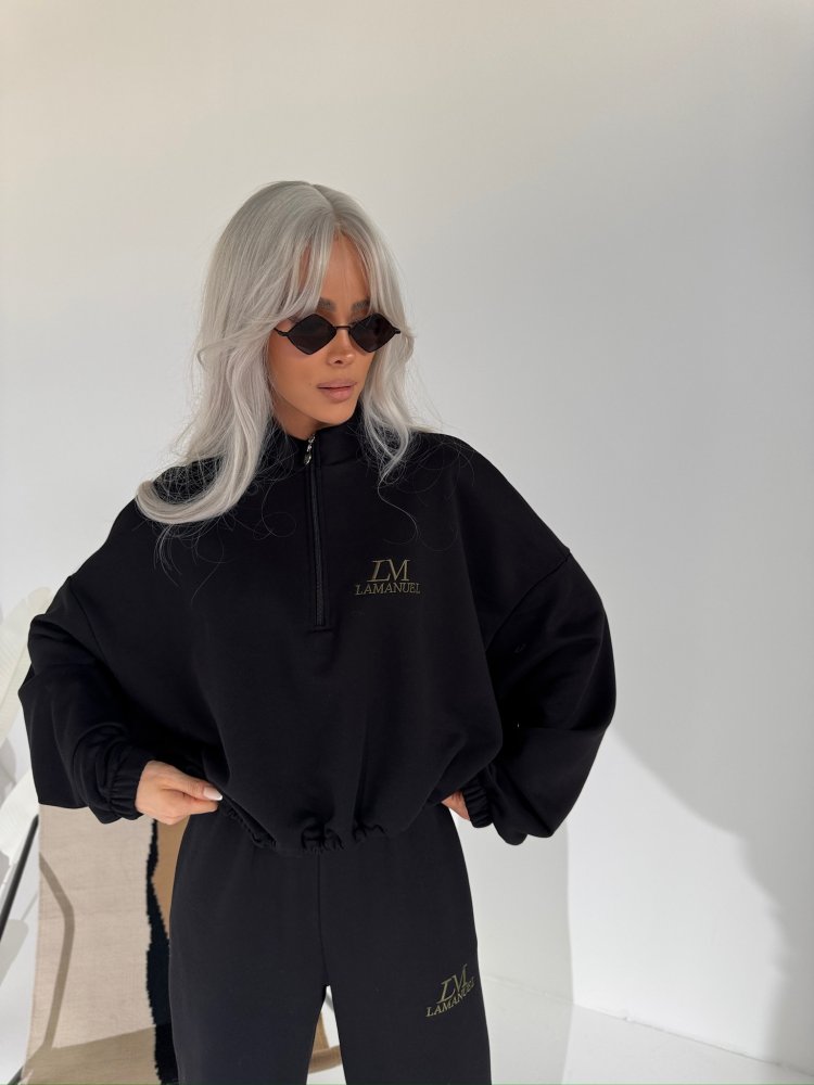 Bluza bawełniana MAGNUM, czarna