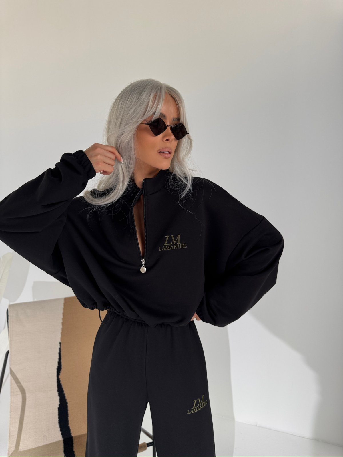 Bluza bawełniana MAGNUM, czarna