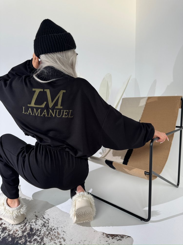 Bluza bawełniana MAGNUM, czarna