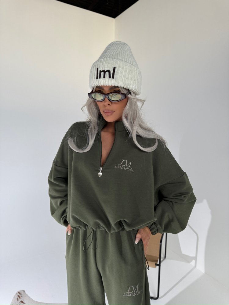 Bluza bawełniana MAGNUM, khaki