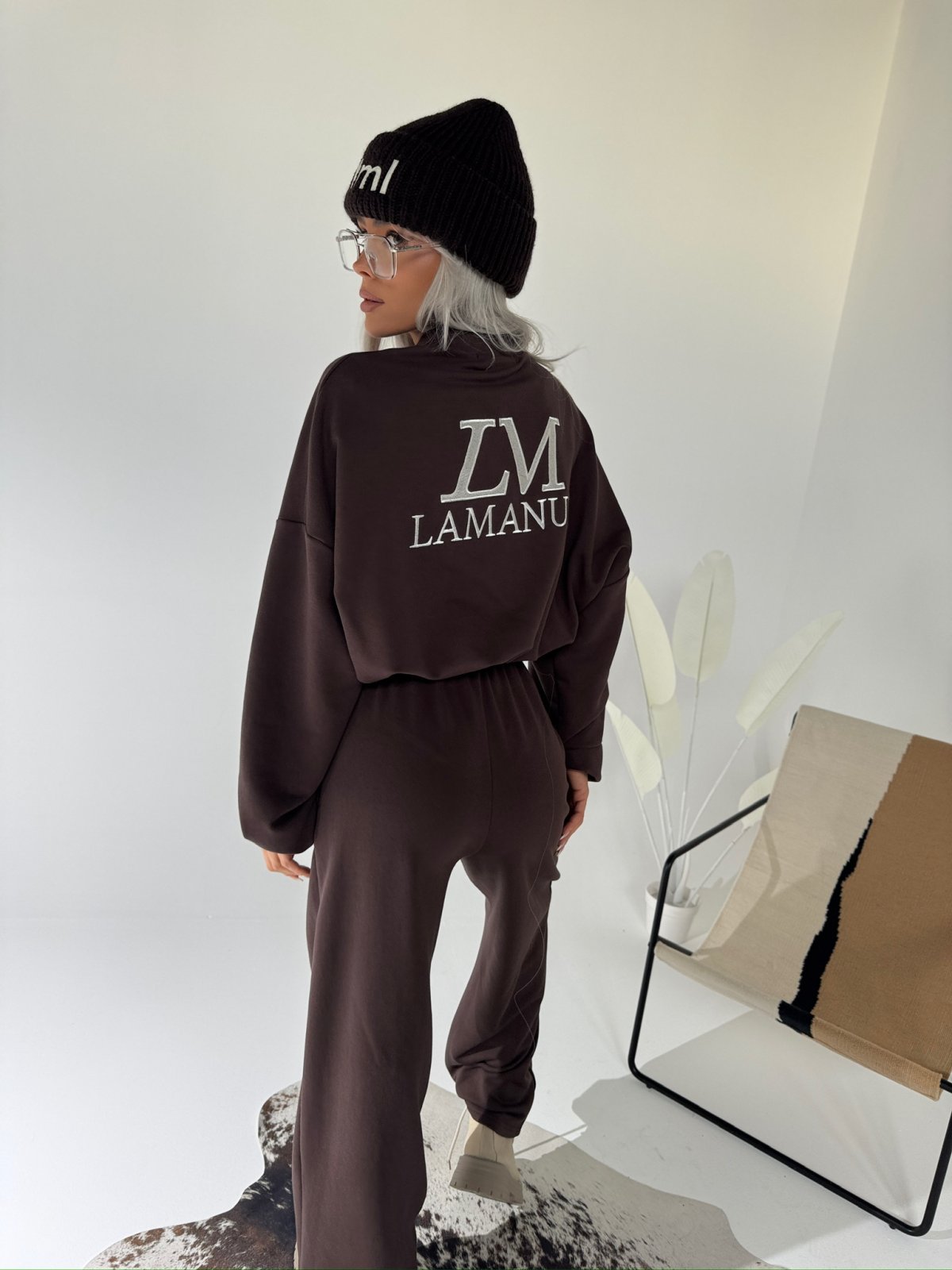 Bluza bawełniana MAGNUM, czekolada