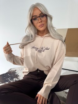 Sweter z wiskozą LOVE, beż