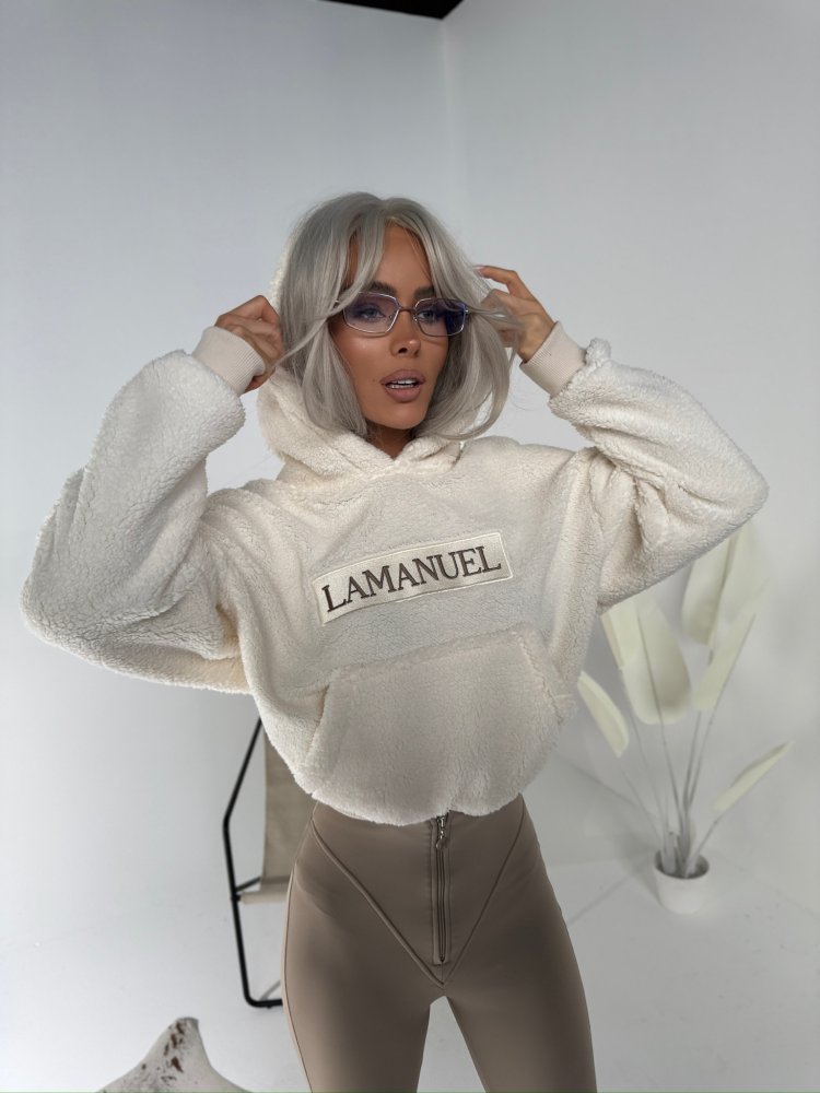 Bluza baranek PUFFY, ecru