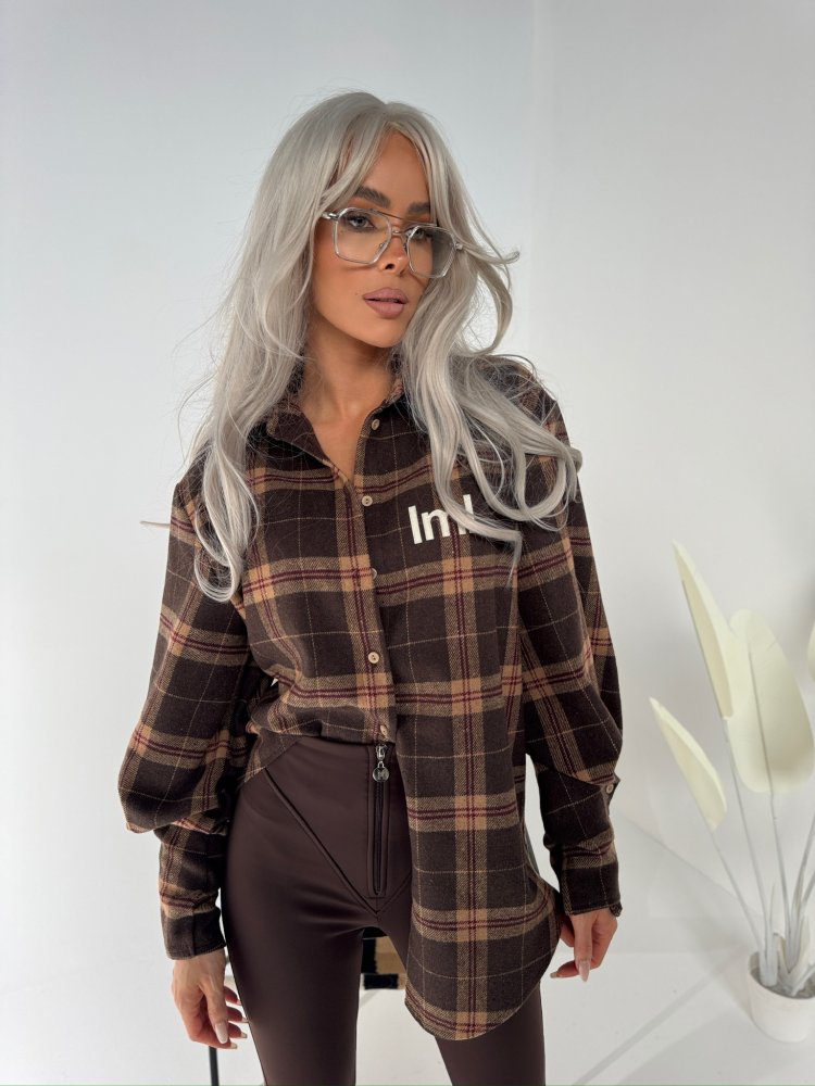 Koszula w kratę ICEBERG,...