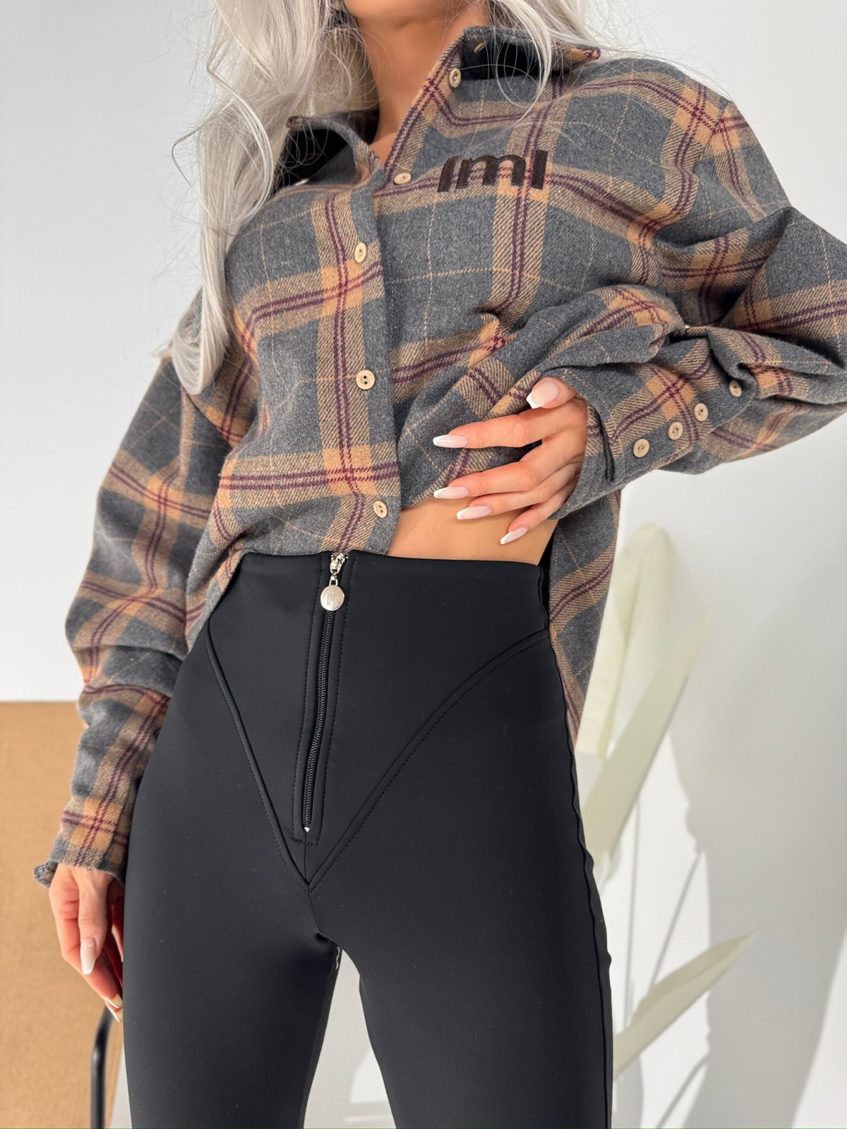 Spodnie z lycry NORTH, czarne