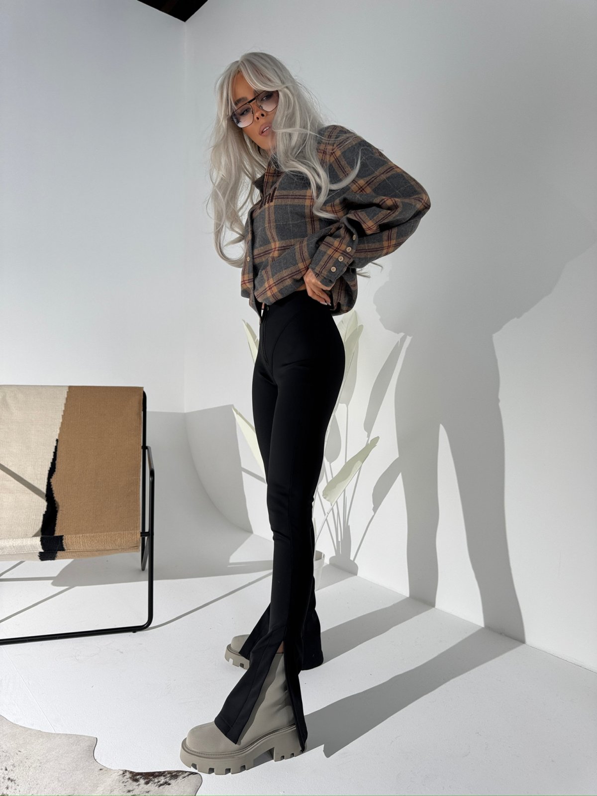 Spodnie z lycry NORTH, czarne