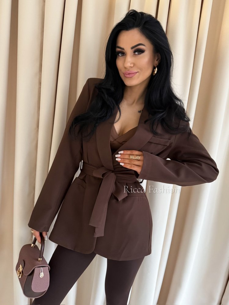 Marynarka MARCELLA, chocolate