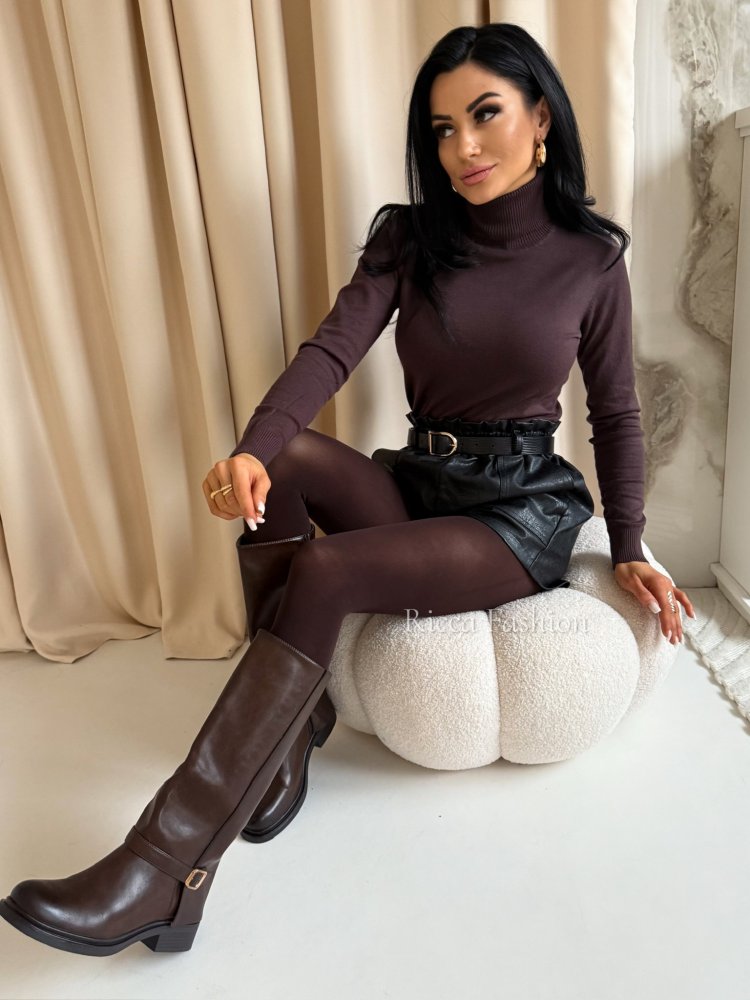 Golf basic BIANCO, czekolada