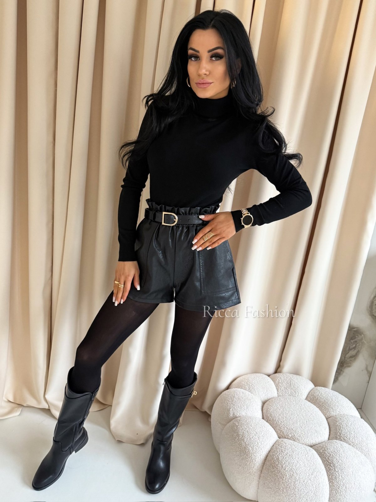 Golf basic BIANCO, czarny