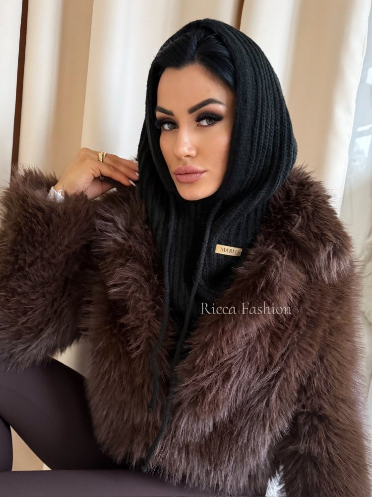 Balaclava/kaptur MARLU, black