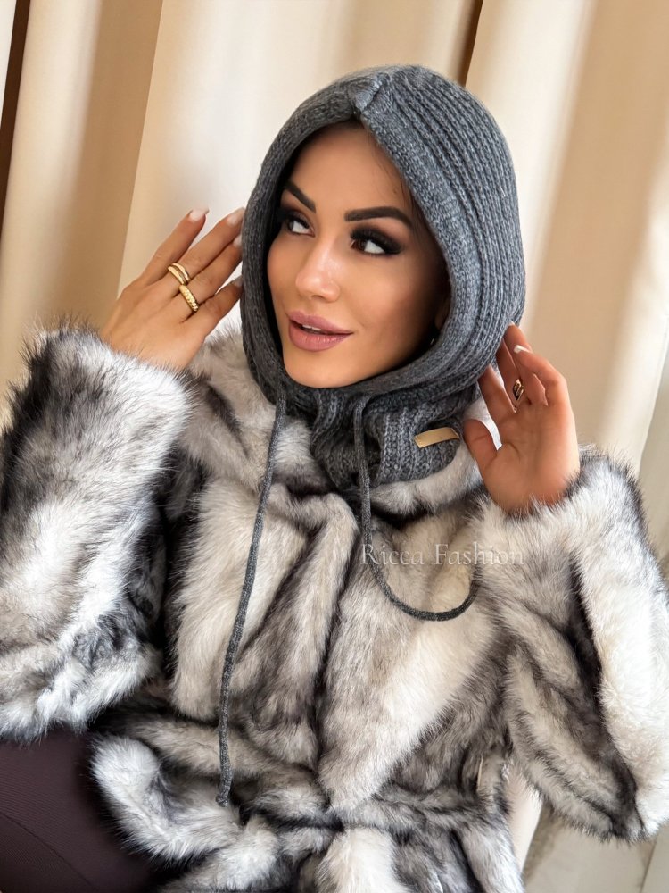 Balaclava/kaptur MARLU, graphite