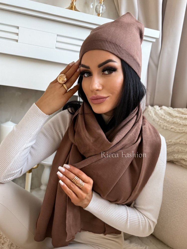 Komplet czapka+szalik z...